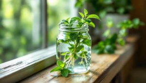 Menta e melissa: le talee in acqua di marzo radicano in una settimana senza fatica