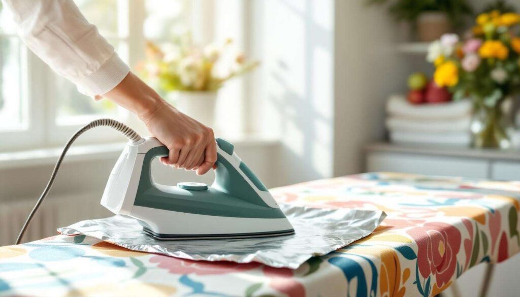 Pochi lo sanno, ma il foglio di alluminio sotto il ferro da stiro velocizza la stiratura del 40%