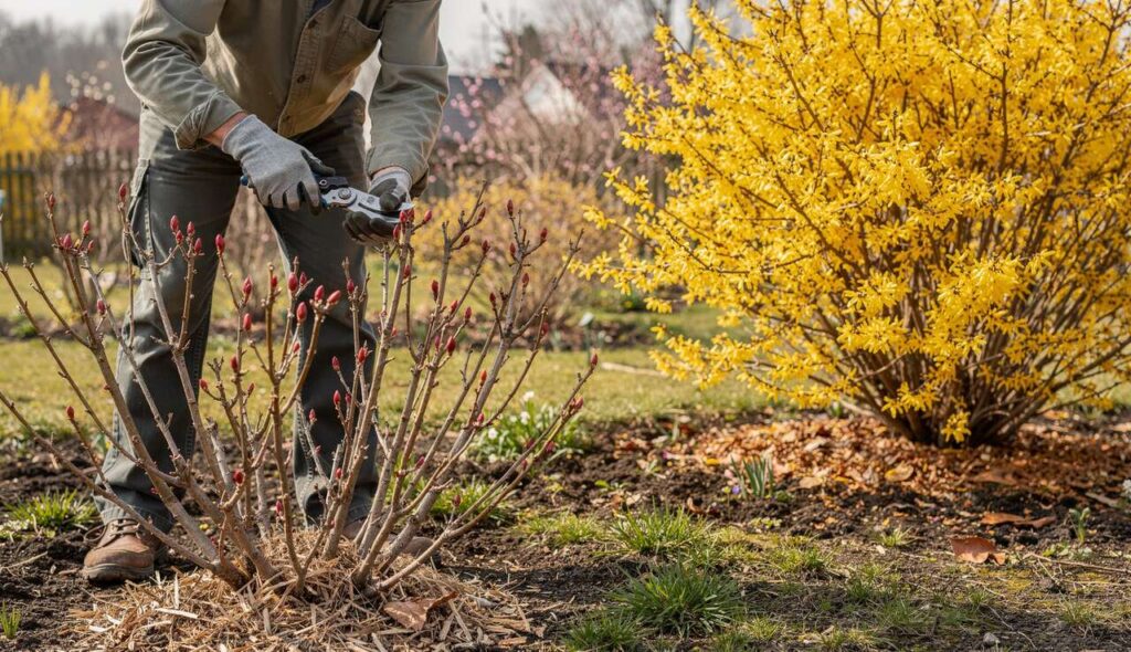 Potatura delle rose: aspettare la fioritura della forsythia è la regola d’oro di marzo