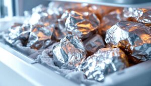 Foglio di alluminio nel congelatore: il metodo semplice per eliminare la brina in eccesso