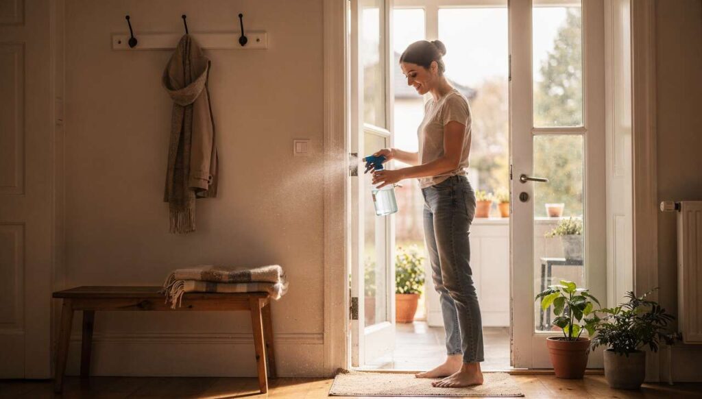 Aceto bianco spruzzato all’ingresso: a cosa serve questo rimedio e perché viene consigliato a marzo